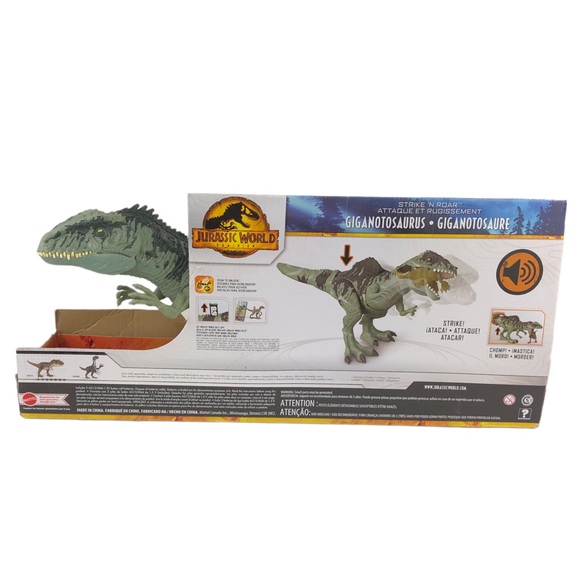 Jurassic World Dominion Strike N' Roar Giganotosaurus 🆕 - Picture 3 of 12